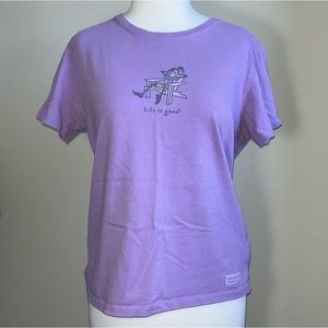 Lavender Life Is Good Tee Shirt